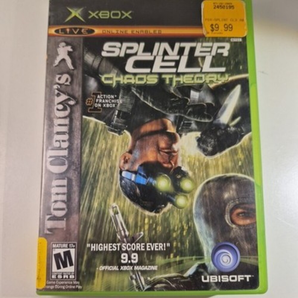 Splinter Cell: Chaos Theory (Microsoft Xbox, 2006) CIB w/ Reg Card